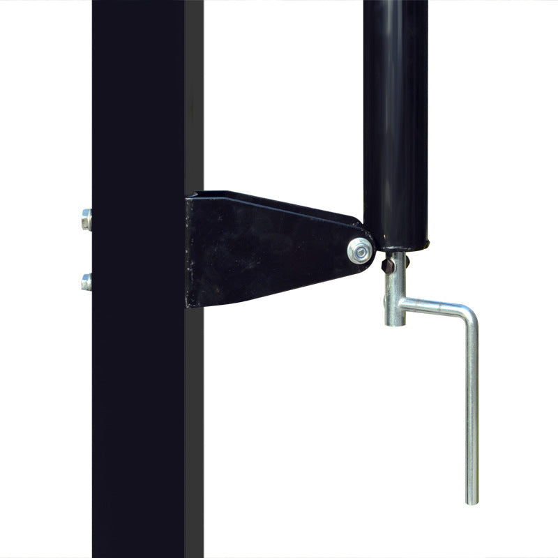 Outdoor Buried Hand-operated Height Adjustable Basketball Stand for Backyard Play