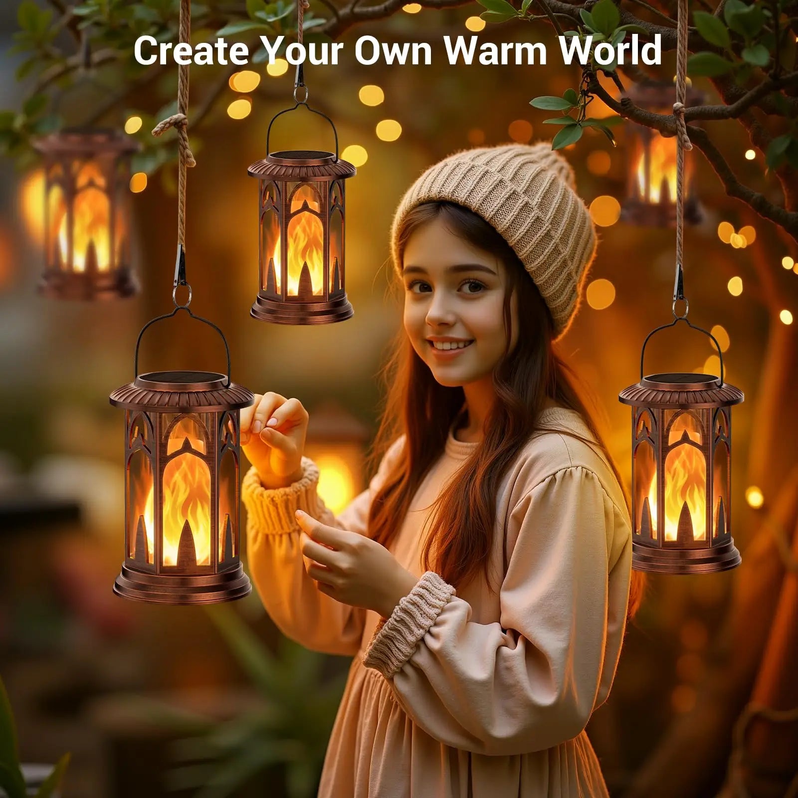 Solar Lantern Outdoor Lights