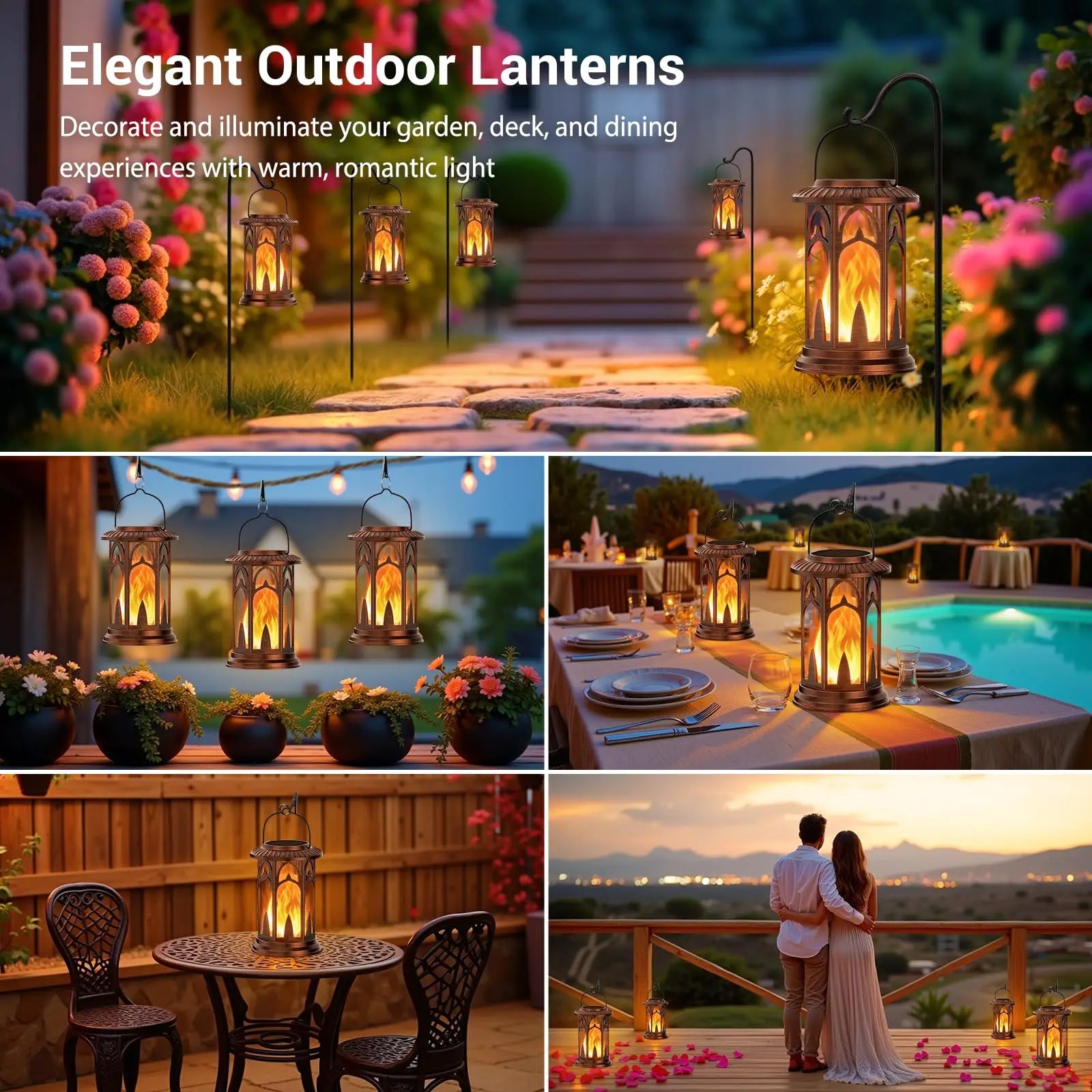 Solar Lantern Outdoor Lights