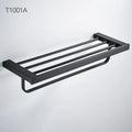 Bathroom Accessories Set Matt Black Finish Wall Toilet Paper Holder Towel Bar Shelf Brush Holders Bath Hardware Set 10 Choice