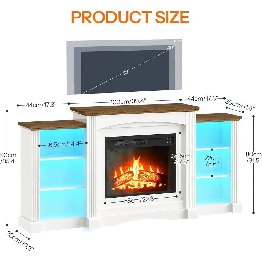 Fireplace TV Stand Console
