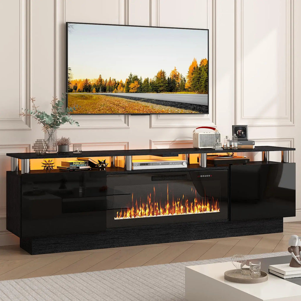 Modern Fireplace TV Stand