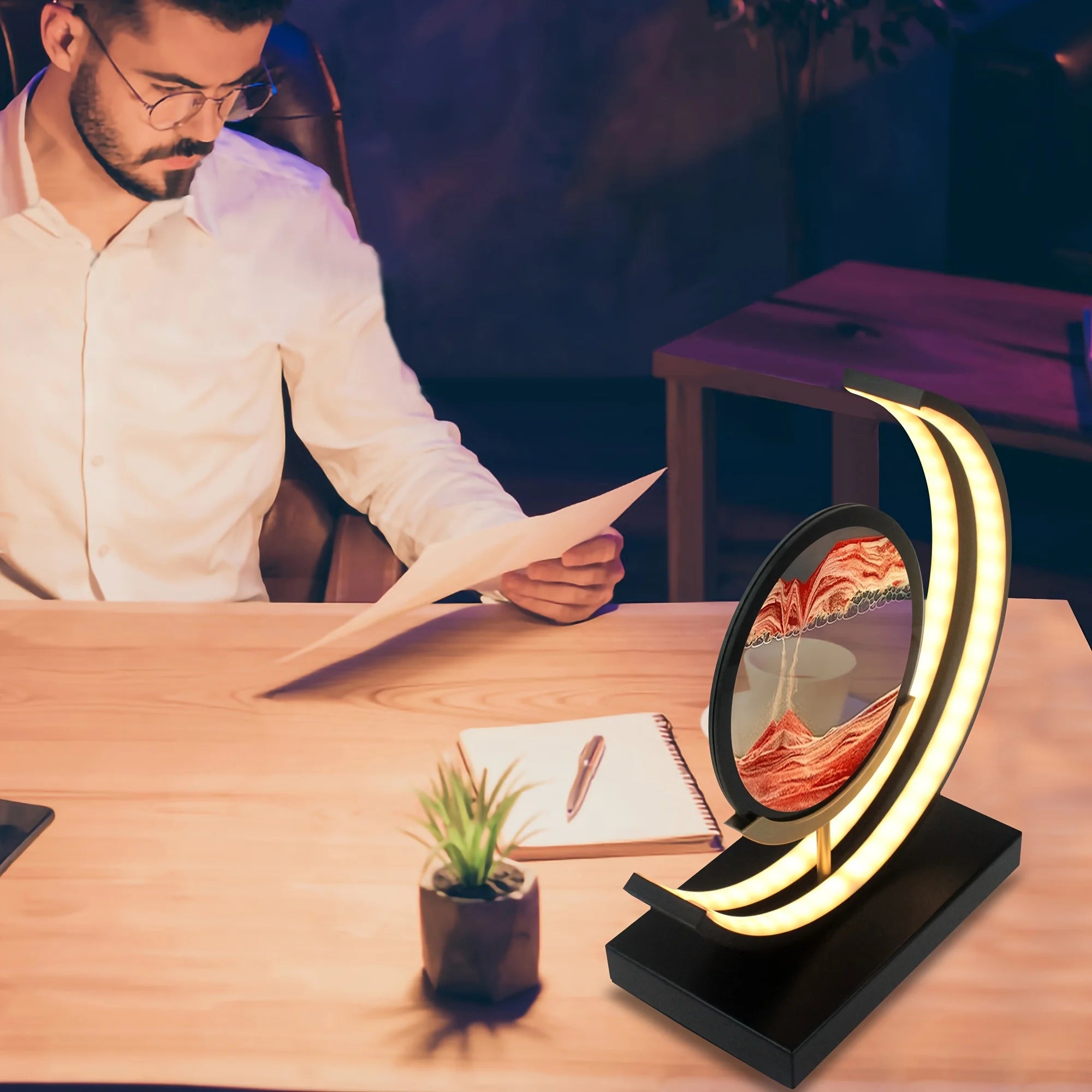 Moving Sand Art Light With Stand