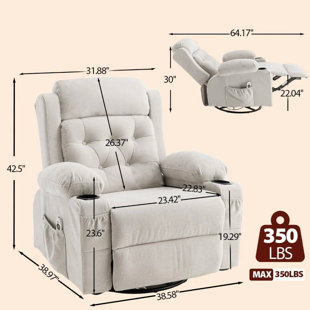 Massage Recliner Rocker Chair