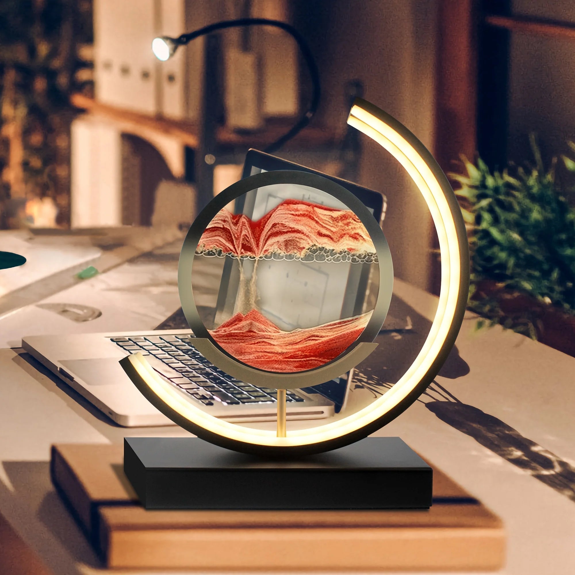 Moving Sand Art Light With Stand