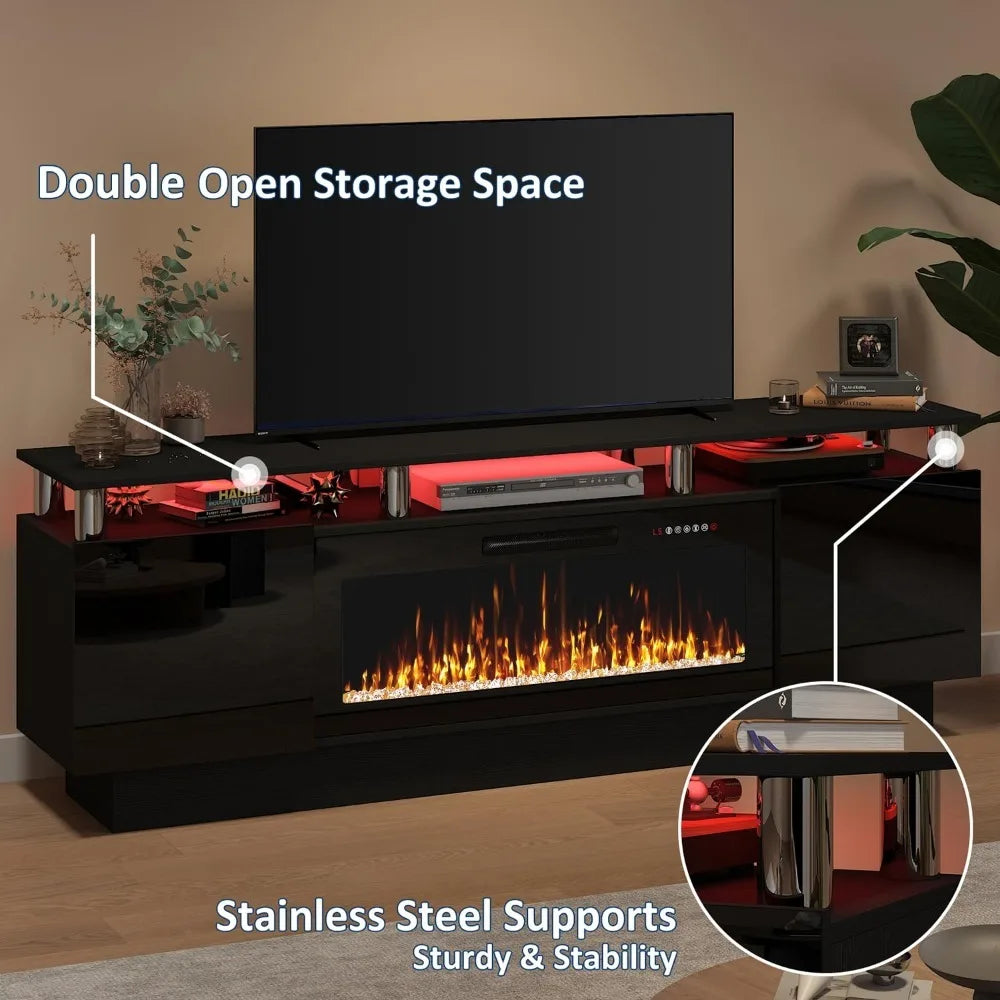 Modern Fireplace TV Stand