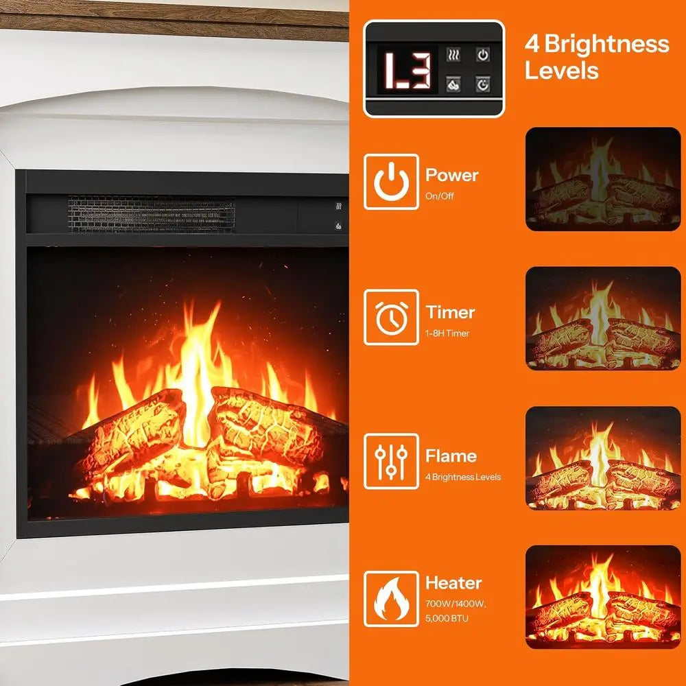 Fireplace TV Stand Console