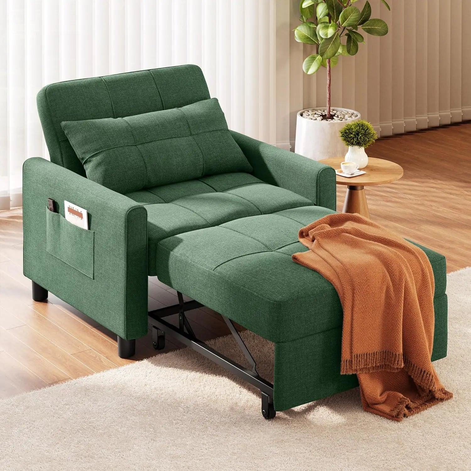 Convertible Linen Sofa Bed