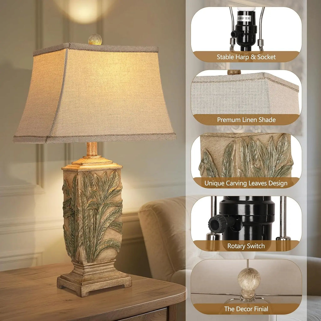 Vintage Table Lamps Set of 2