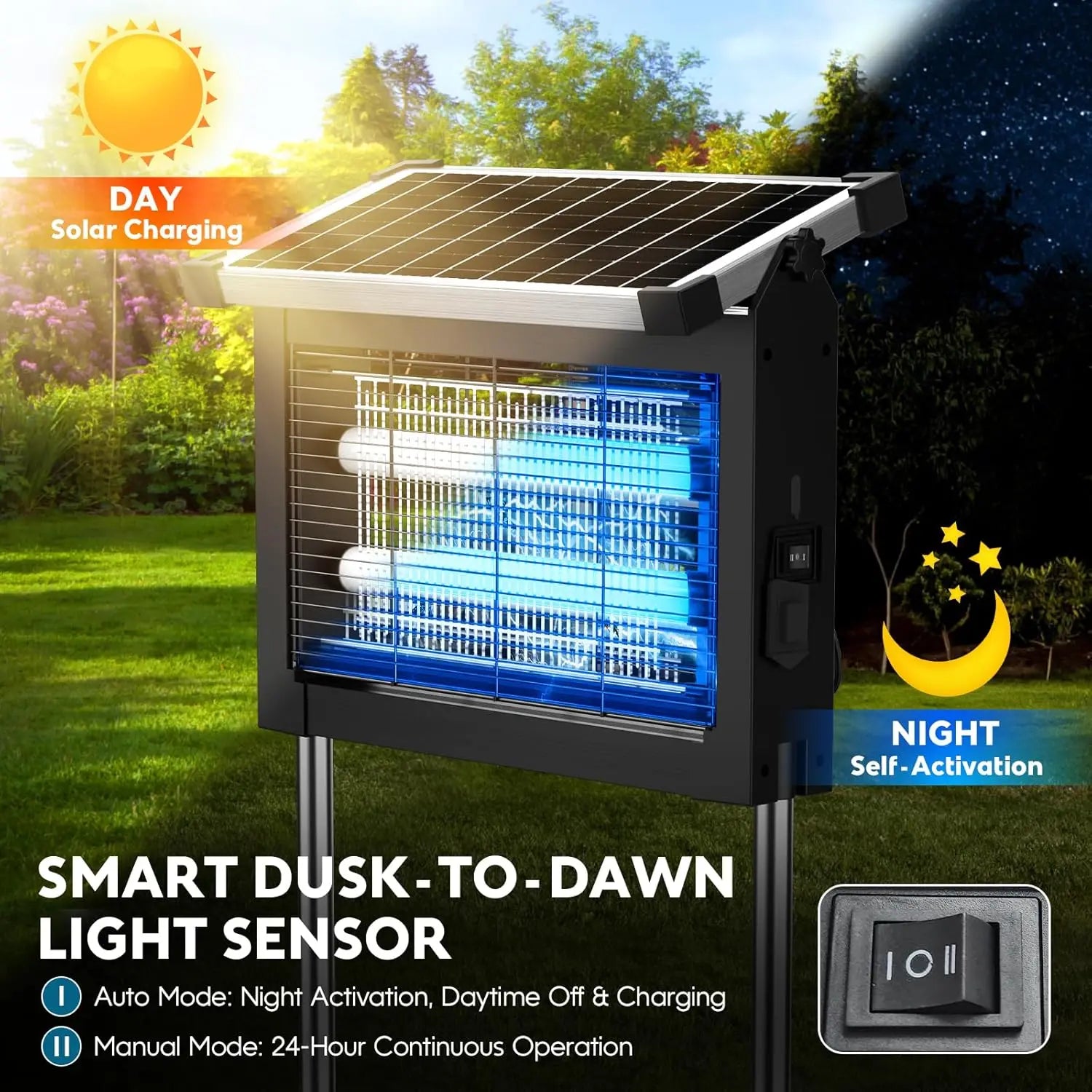 Solar Electric Bug Zapper