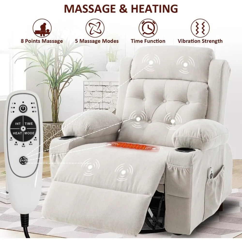 Massage Recliner Rocker Chair