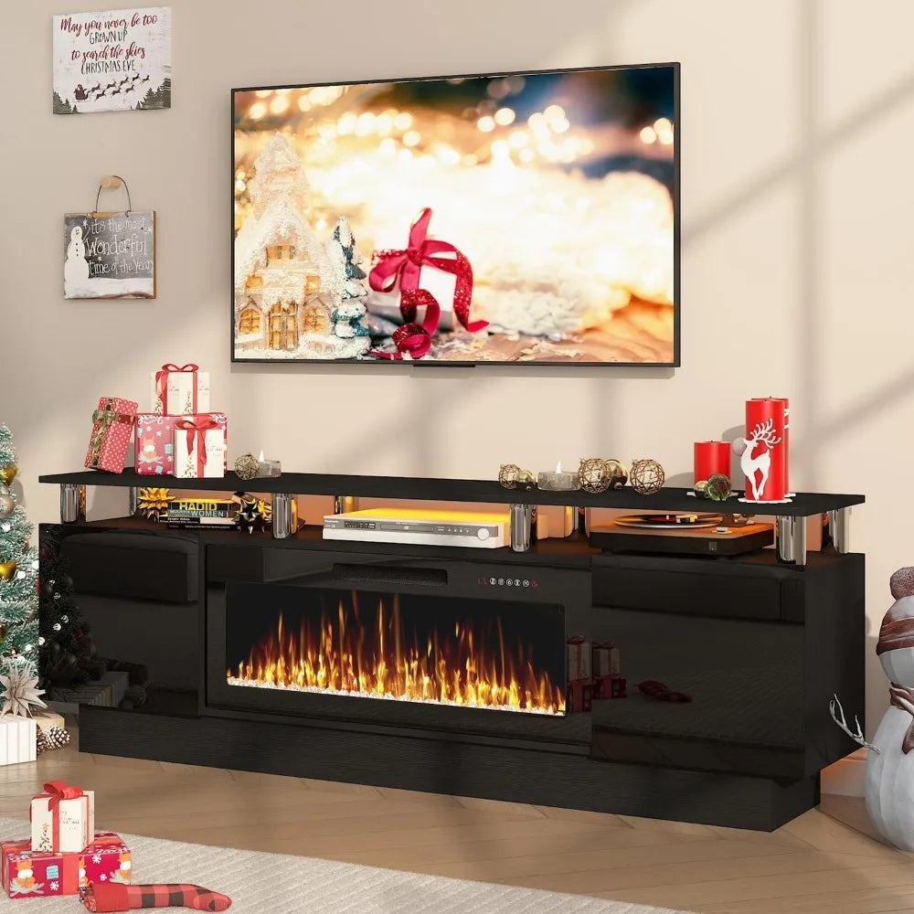 Modern Fireplace TV Stand