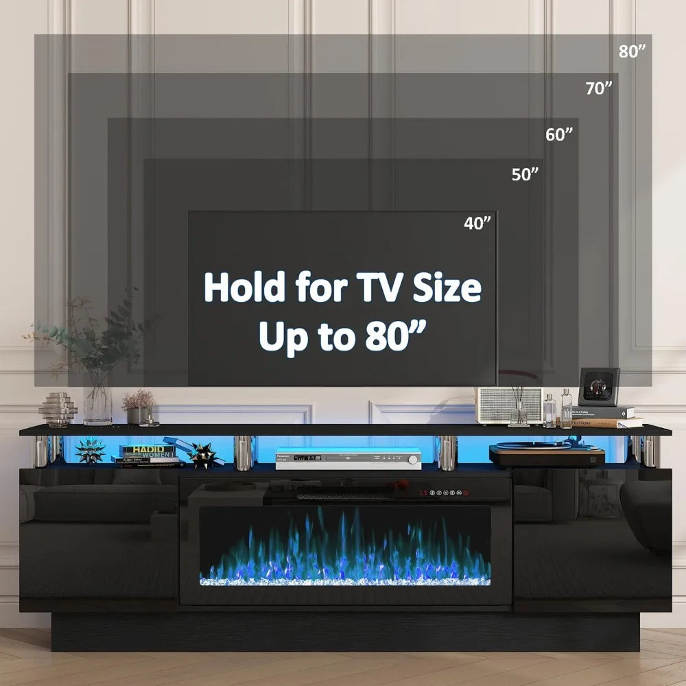 Modern Fireplace TV Stand