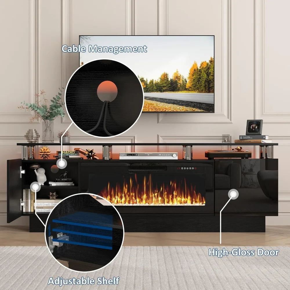 Modern Fireplace TV Stand
